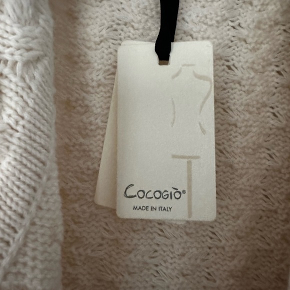 ❤️ NWT GORGEOUS WOOL BLEND CARDIGAN. MADE IN ITALY. SIZE MEDIUM. ECRU COLOR - Picture 5 of 5